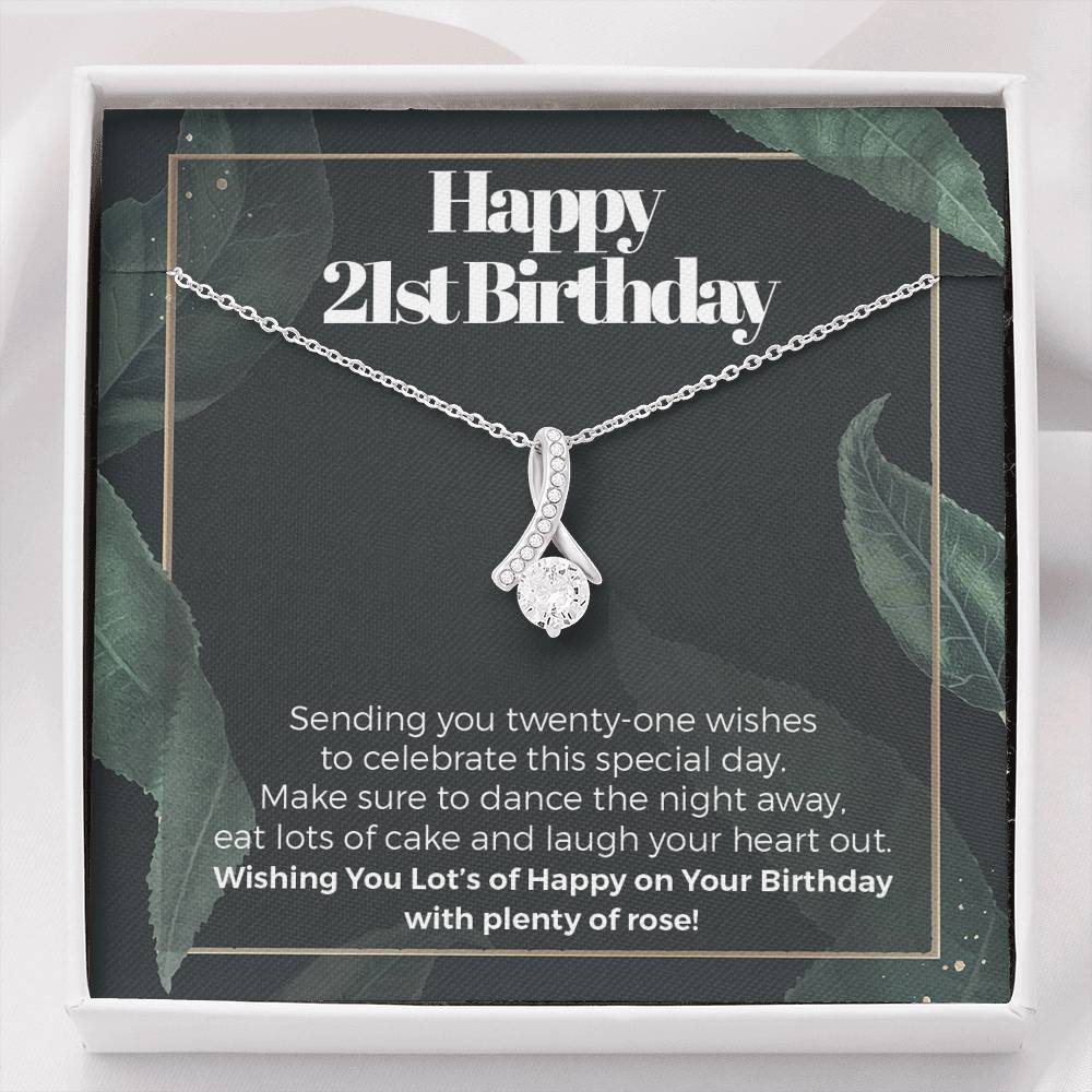 Happy 21st Birthday Alluring Necklace