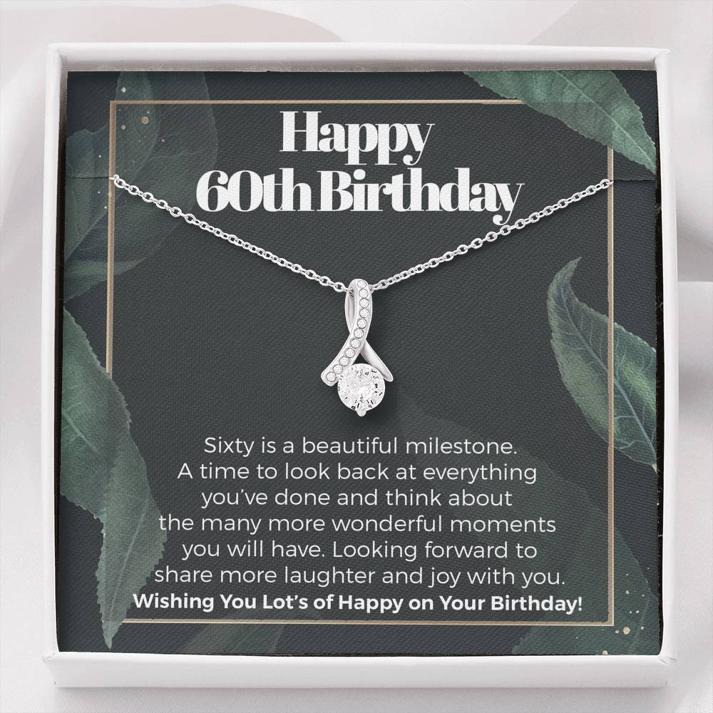 Happy 60th Birthday Alluring Necklace