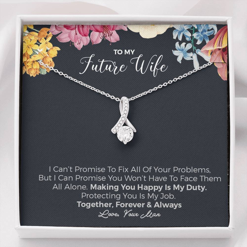 To My Future Wife, Together, Foreve & Always Love Necklace