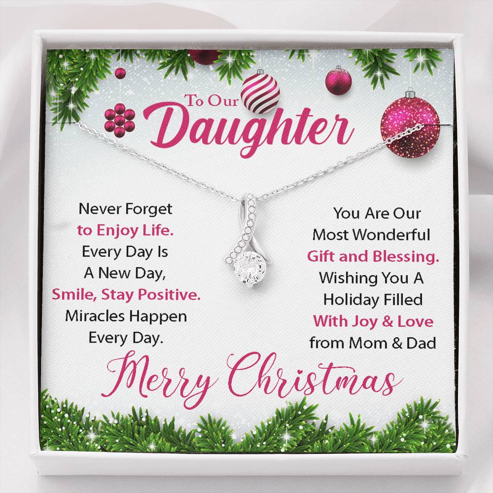To Our Daughter, Life Is A Gift Alluring Necklace