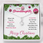 To My Granddaughter, I Will Always Have Your Back Necklace