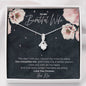 To My Beautiful Wife, I Found My Missing Piece Love Knot Necklace with Premium Box