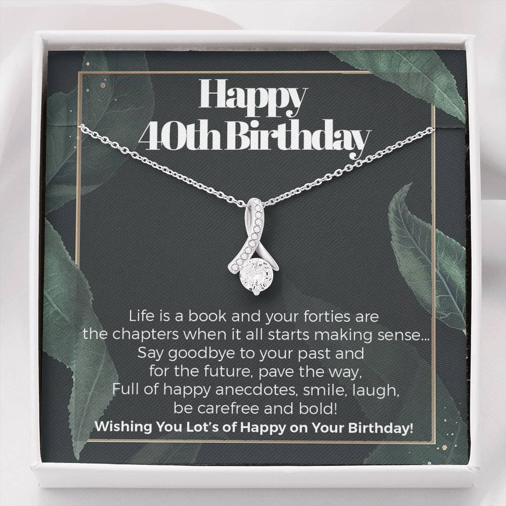 Happy 40th Birthday Alluring Necklace