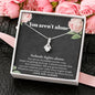 You Aren't Alone Cancer Support Necklace | Surgery, Cancer Patient, Sick Friend Care Package