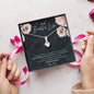 To My Beautiful Wife, I Found My Missing Piece Love Knot Necklace with Premium Box