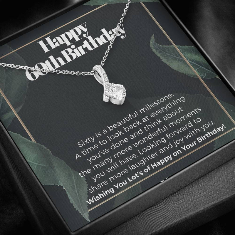 Happy 60th Birthday Alluring Necklace