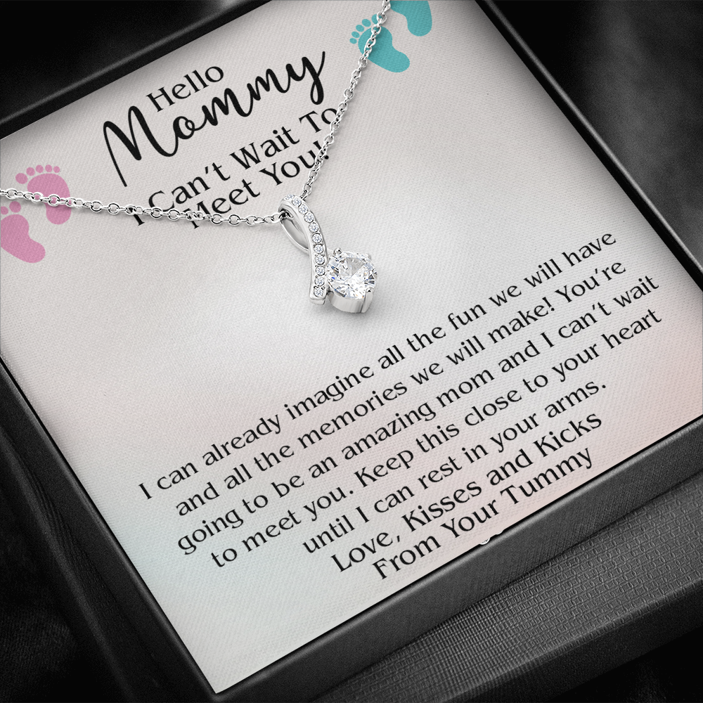 To my Future Mommy Alluring Beauty Necklace| First Time Mom Gift| Gift for New Mom| I Cant Wait to Meet You Gift | Baby Shower Gift