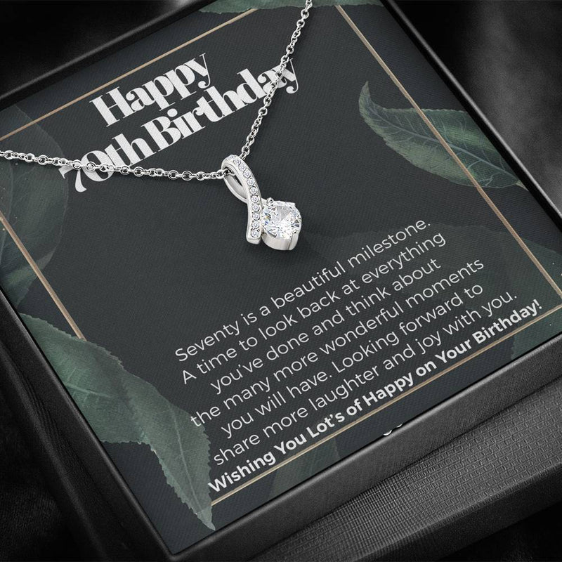 Happy 70th Birthday Alluring Necklace