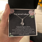 You Aren't Alone Cancer Support Necklace | Surgery, Cancer Patient, Sick Friend Care Package