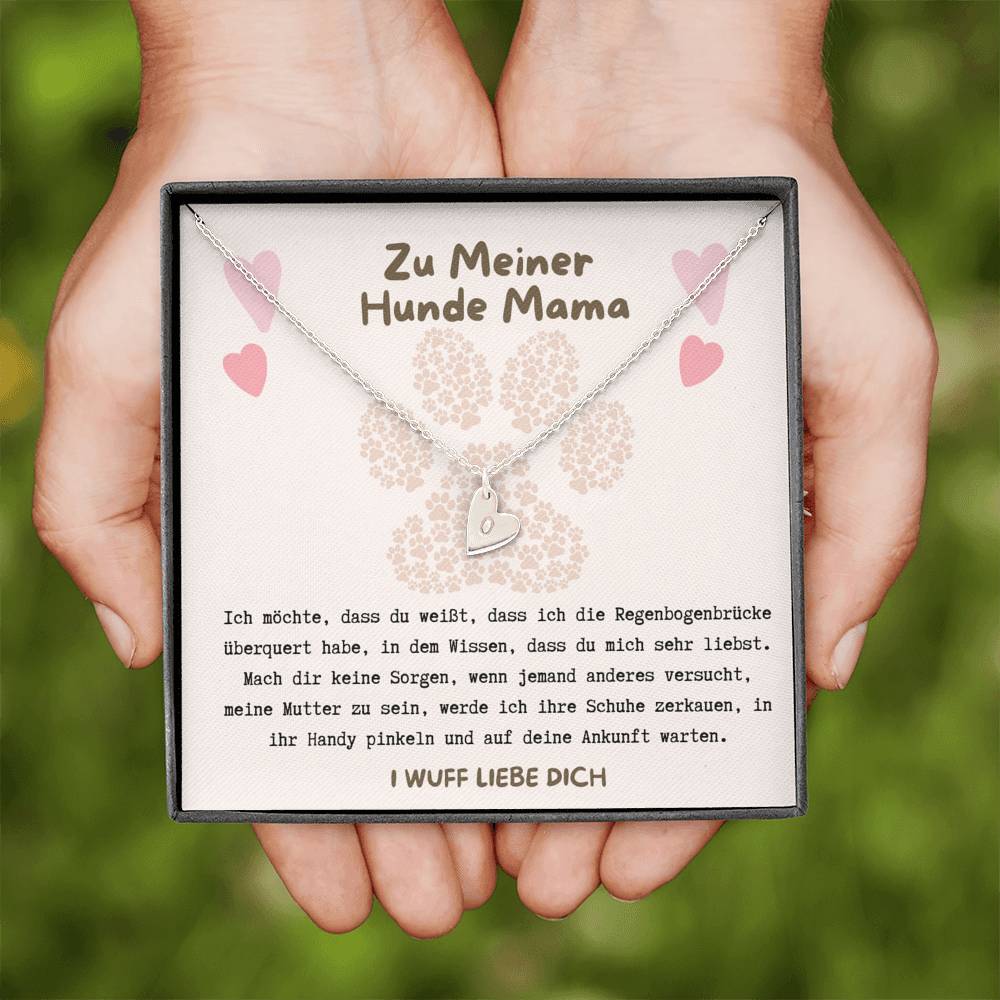 Zu meiner Hunde Mama, bis wir uns wiedersehen Halskette, Verlust des Hundes Gedenkhalskette