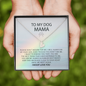 To My Dog Mama I Will Always Be By Your Side | Personalized Rainbow Bridge Dog Necklace | Loss of Dog Memorial Gift | Dog Loss Gift | Pet Memorial Necklace Gift