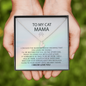 Personalized To My Cat Mama, I Crossed The Rainbow Bridge Gift | Loss of Cat Memorial Necklace | Cat loss gift | Cat Pet Loss