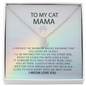 Personalized To My Cat Mama, I Crossed The Rainbow Bridge Gift | Loss of Cat Memorial Necklace | Cat loss gift | Cat Pet Loss