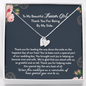 Personalized Flower Girl Gift Necklace, Flower Girl Necklace, Flower Girl Custom Gift, Flower Girl Proposal Thank You Flower Girl Necklace and Card
