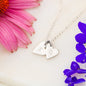 To My Dog Mama Personalized Pet Memorial Heart Necklace | Rainbow Bridge Dog | Sympathy Dog Loss Gift