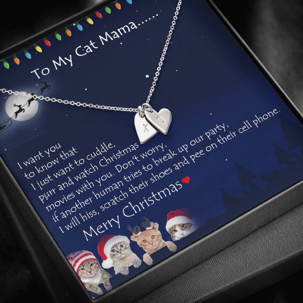 To My Cat Mama Personalized Merry Christmas from your Cat | Christmas Gift for Cat Mama