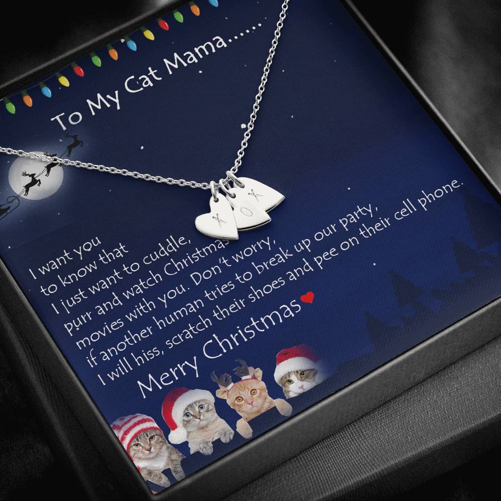 To My Cat Mama Personalized Merry Christmas from your Cat | Christmas Gift for Cat Mama