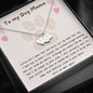 To My Dog Mama Personalized Pet Memorial Heart Necklace | Rainbow Bridge Dog | Sympathy Dog Loss Gift