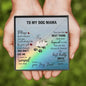 To My Dog Mama, Don't Mourn For Me Rainbow Bridge Necklace | Loss of Dog memorial necklace | Dog loss gifts | Rainbow Bridge Dog | Pet sympathy gift