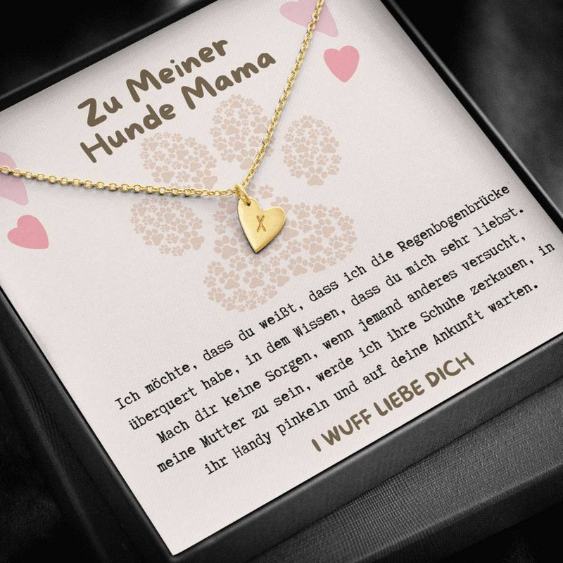 Zu meiner Hunde Mama, bis wir uns wiedersehen Halskette, Verlust des Hundes Gedenkhalskette