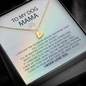 I Crossed The Rainbow Bridge Knowing That You Loved Me Dearly | Rainbow Bridge Dog Pair Necklace | Loss of Dog Memorial Gift | Dog