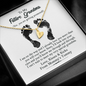 Personalized To my Future Grandma Sweetest Hearts Necklace | Pregnancy Reveal Gift for New Grandma | Grandma Pregnancy Reveal
