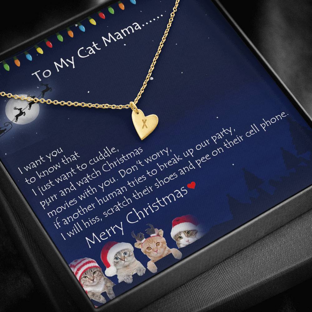 To My Cat Mama Personalized Merry Christmas from your Cat | Christmas Gift for Cat Mama