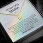 To My Dog Mama I Will Always Be By Your Side | Personalized Rainbow Bridge Dog Necklace | Loss of Dog Memorial Gift | Dog Loss Gift | Pet Memorial Necklace Gift