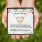 Personalized Flower Girl Dainty Necklace, Flower Girl Custom Necklace, Flower Girl Proposal  Necklace and Sentimental Card