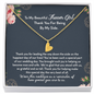 Personalized Flower Girl Gift Necklace, Flower Girl Necklace, Flower Girl Custom Gift, Flower Girl Proposal Thank You Flower Girl Necklace and Card