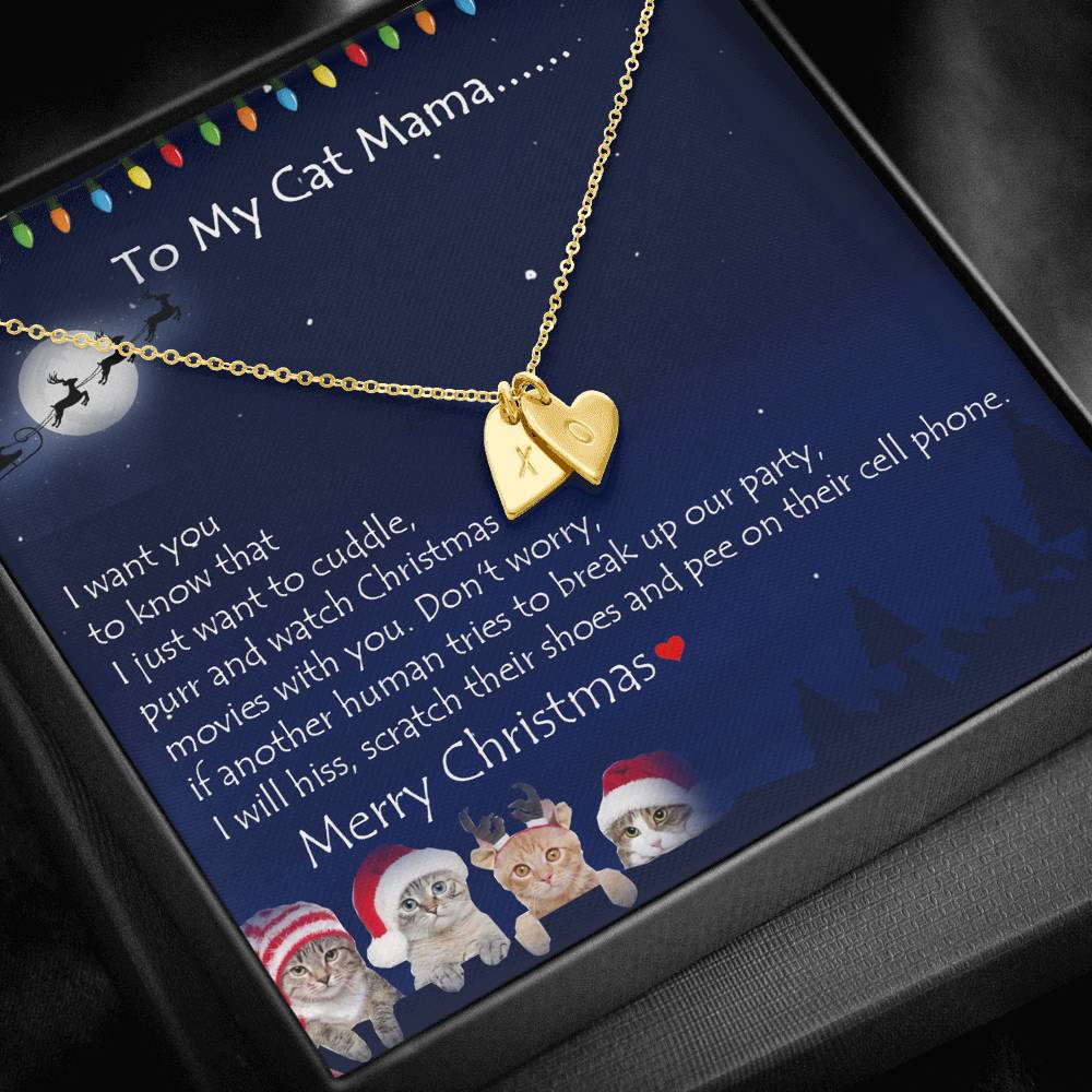 To My Cat Mama Personalized Merry Christmas from your Cat | Christmas Gift for Cat Mama