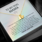 I Crossed The Rainbow Bridge Knowing That You Loved Me Dearly | Rainbow Bridge Dog Pair Necklace | Loss of Dog Memorial Gift | Dog