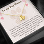 To My Dog Mama Personalized Pet Memorial Heart Necklace | Rainbow Bridge Dog | Sympathy Dog Loss Gift