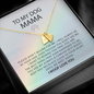 To My Dog Mama I Will Always Be By Your Side | Personalized Rainbow Bridge Dog Necklace | Loss of Dog Memorial Gift | Dog Loss Gift | Pet Memorial Necklace Gift