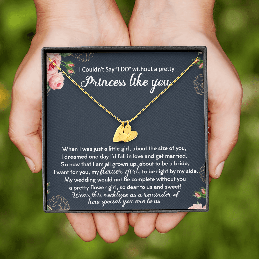 I Couldn't Say I Do Without A Pretty Princess Like You, Personalized Flower Girl Gift Necklace, Flower Girl Necklace, Flower Girl Custom Gift, Flower Girl Proposal Thank You Flower Girl Necklace and Card