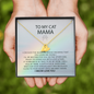 Personalized To My Cat Mama, I Crossed The Rainbow Bridge Gift | Loss of Cat Memorial Necklace | Cat loss gift | Cat Pet Loss