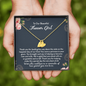 To Our Beautiful Flower Girl, Personalized Flower Girl Gift Necklace, Flower Girl Necklace, Flower Girl Custom Gift, Flower Girl Proposal Thank You Flower Girl Necklace and Card