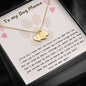 To My Dog Mama Personalized Pet Memorial Heart Necklace | Rainbow Bridge Dog | Sympathy Dog Loss Gift