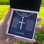 Gifts for Son Personalized Cross Necklace, Birthday Gifts For Son, From MomTo Son, Gifts To Son From Mom, Graduation Gifts