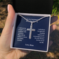 Gifts for Son Personalized Cross Necklace, Keep That shit Up,  Birthday Gifts For Son, From Mom To Son, Gifts To Son From Mom, Graduation Gifts