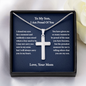 Gifts for Son Personalized Cross Necklace, Birthday Gifts For Son, From MomTo Son, Gifts To Son From Mom, Graduation Gifts