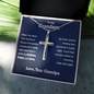 To My Grandson Cross Necklace, Gift From Grandpa, Grandson Birthday, Graduation from Grandpa