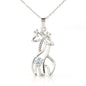 To My Mommy, Our First Valentine's Day Together Newborn Giraffe Necklace | New Baby , New Mother Valentine's Day Gift