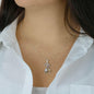To My Mommy, Our First Valentine's Day Together Newborn Giraffe Necklace | New Baby , New Mother Valentine's Day Gift