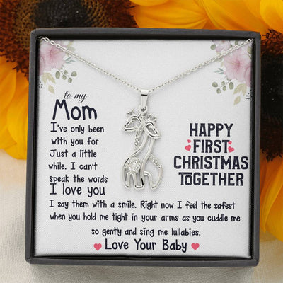 To New Mom From Baby Happy First Christmas Together Giraffe