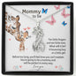 Mommy To Be, You Will Be An Amazing Mom Giraffe Necklace