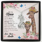To My Niece You Are Braver Than You Believe Giraffe Necklace