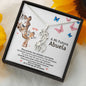 A Mi Futura Abuela Giraffe Necklace / Regalo Para Futura Abuela / To My Future Grandma Spanish / Pregnancy Reveal Necklace Gif