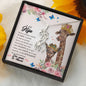 A Mi Hija Nunca Olvides Cuanto Te Amo Giraffe Necklace | Regalo Para Hija | Regalo De Navidad
