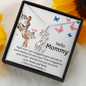 Hello Mommy Giraffe Necklace| First Time Mom Gift| Gift for New Mom| Love, From your Tummy| Giraffe Themed Gift| Baby Shower Gift